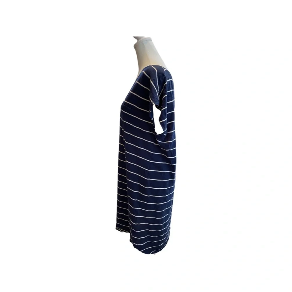 Gilligan & O’Malley blue and white striped tee shirt sleep dress XXL